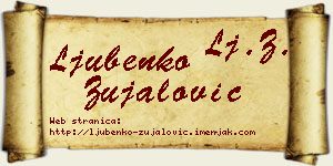 Ljubenko Zujalović vizit kartica